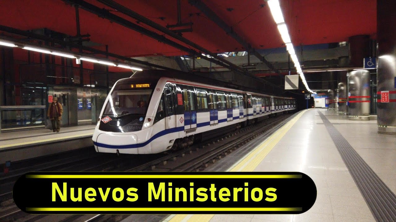 Metro Station Nuevos Ministerios - Madrid 🇪🇸 - Walkthrough 🚶