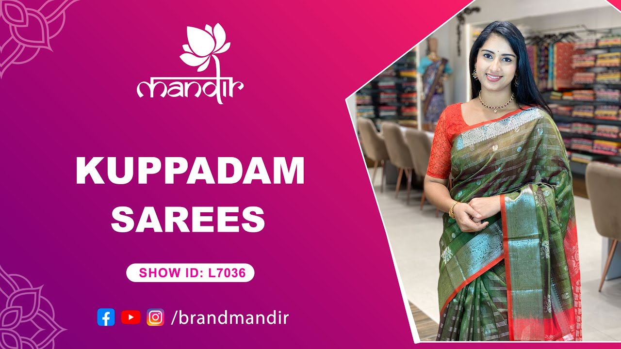 Kuppadam Sarees Collection | WhatsApp Number 733 733 7000 | Brand Mandir Sarees LIVE