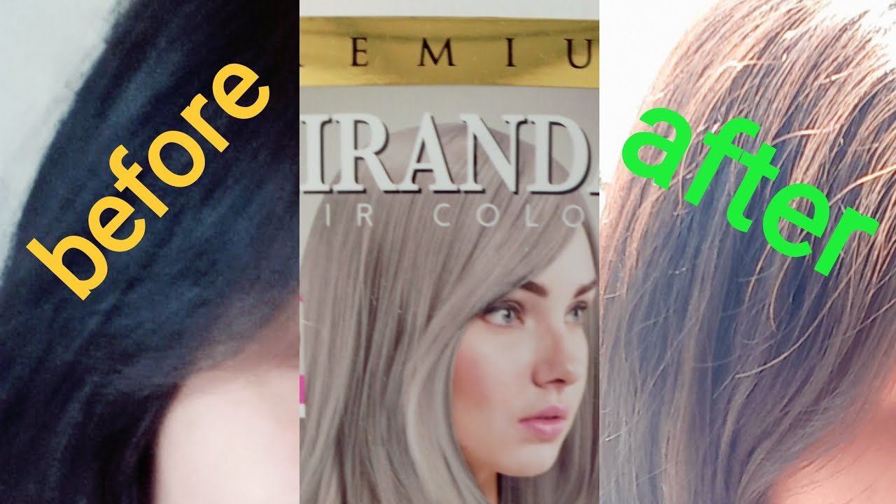 Semir Miranda Ash grey blonde tanpa bleaching