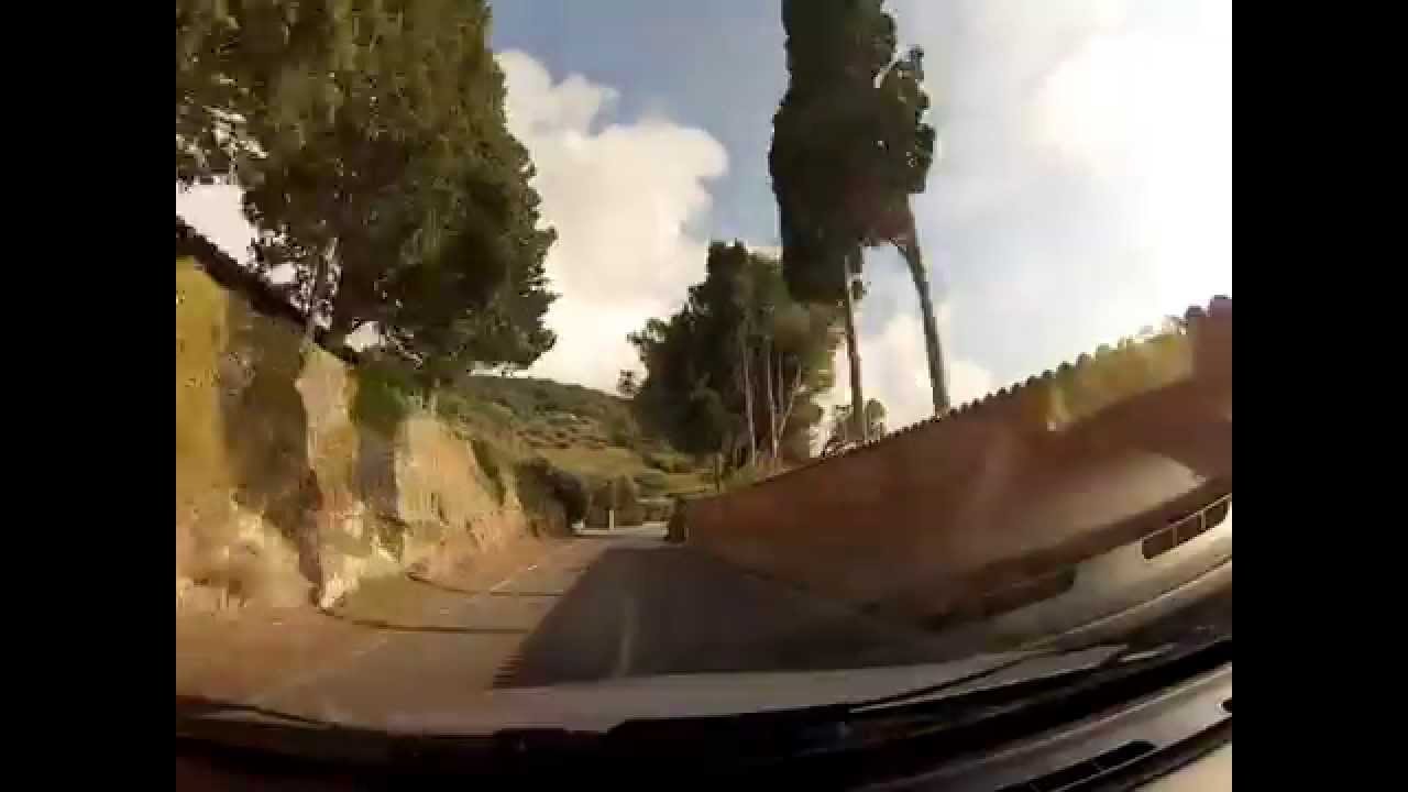 (fast motion 400%) Argentario via Panoramica Da Porto S.Stefano a Torre di Cala Piccola - car webcam