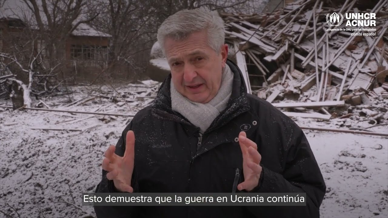 Filippo Grandi, Alto Comisionado de ACNUR, visita Chernígov, Ucrania