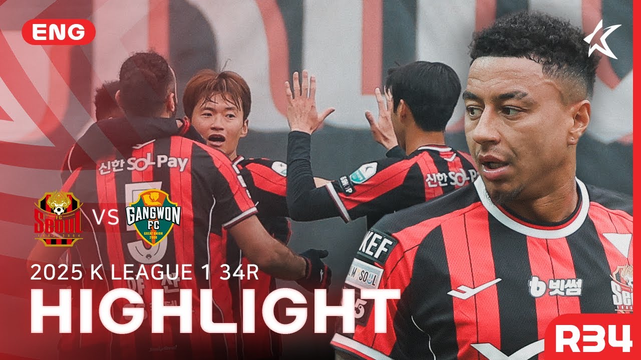 [ENG] K LEAGUE 1 R36 FC Seoul vs Gangwon 5Min H/L