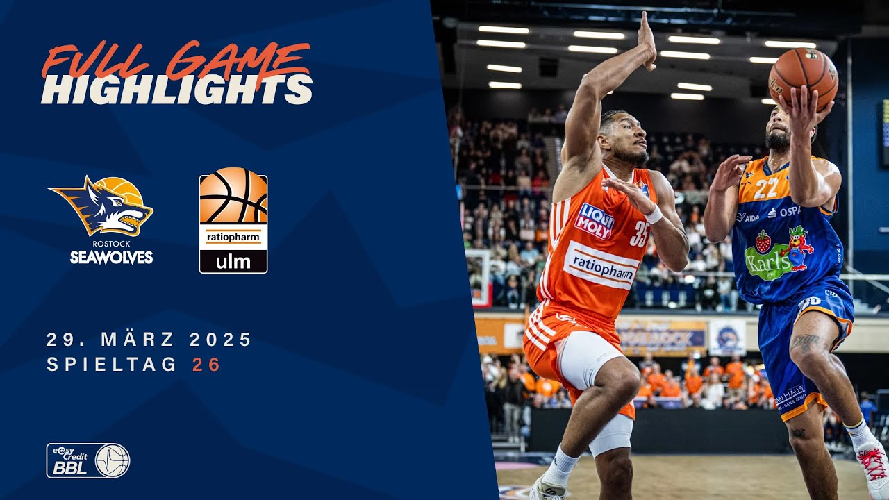 ROSTOCK SEAWOLVES vs. Ratiopharm Ulm - Full Game Highlights - Spieltag 26, 2024/25