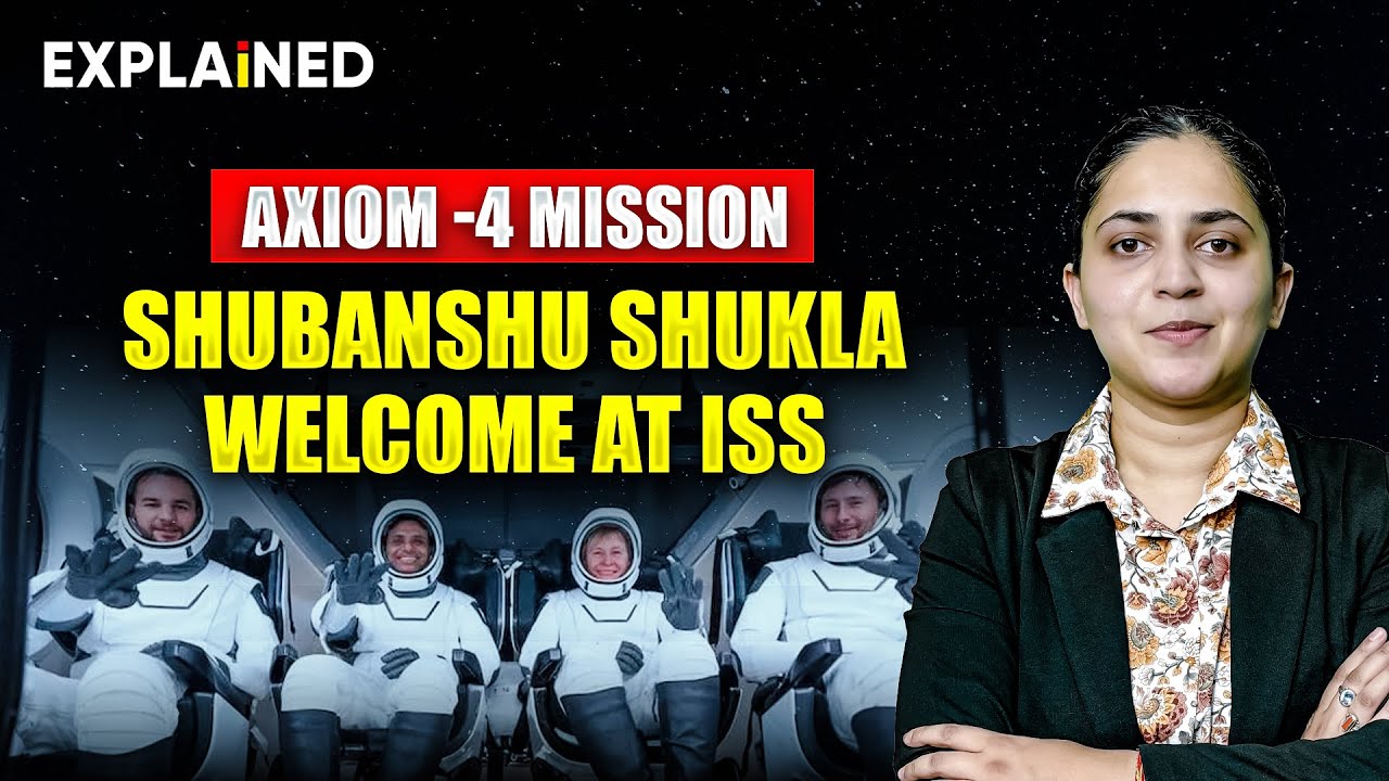 AXIOM - 4 Mission to ISS launches with astronaut Shubanshu Shukla #upsc #ias
