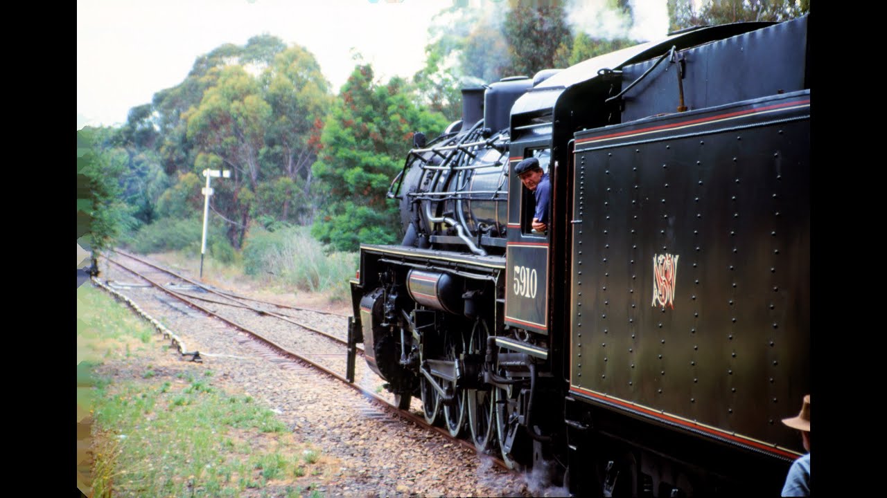 Australian Steam: 5910 on Thirlmere Shuttles, 15 December 1997