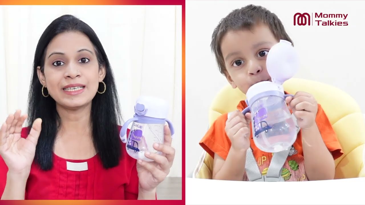 LuvLap Happy Dino Straw Sipper Review | Perfect Spill-Proof Sipper for Babies! #BabySipper