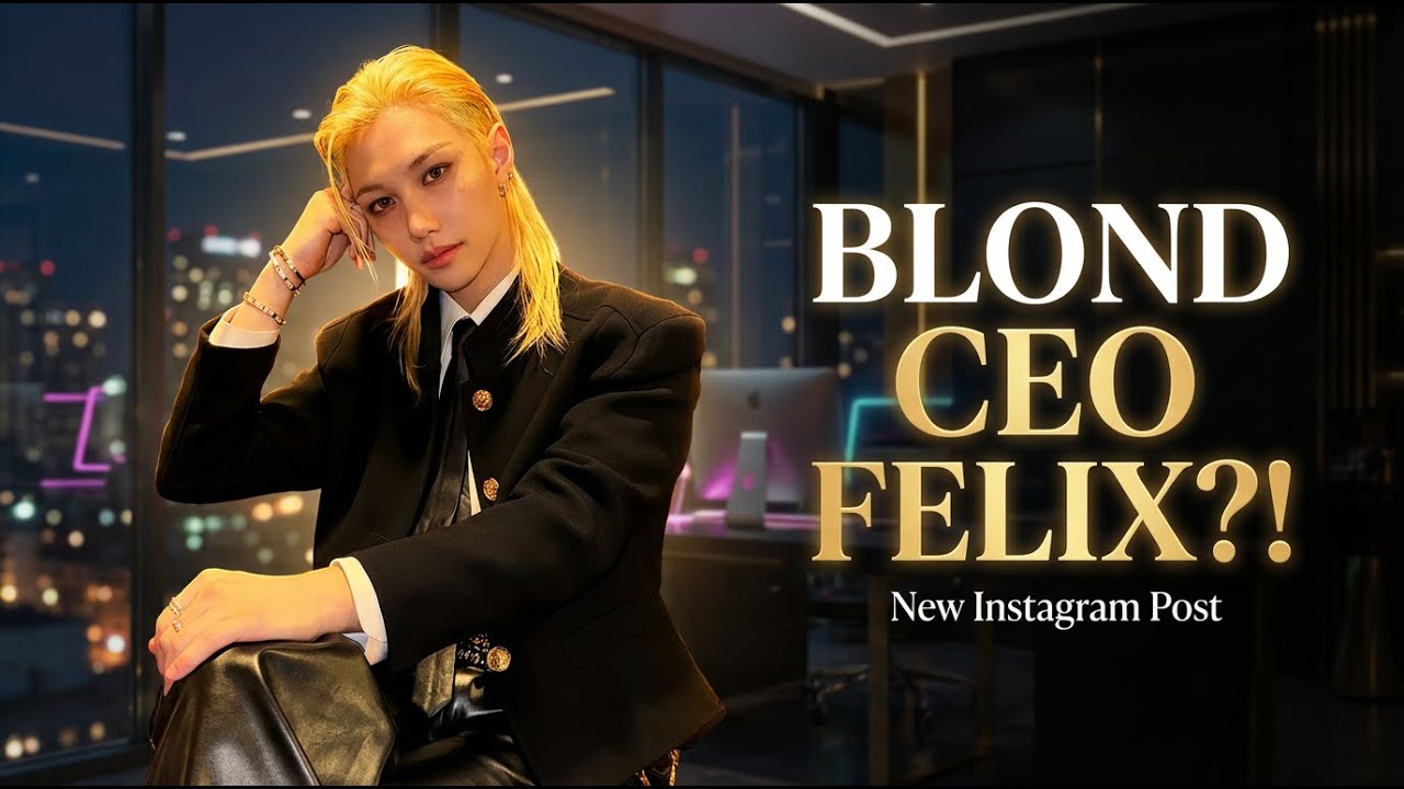 The internet is buzzing! Stray Kids' Felix 'breaks the internet' with his latest blonde CEO look.