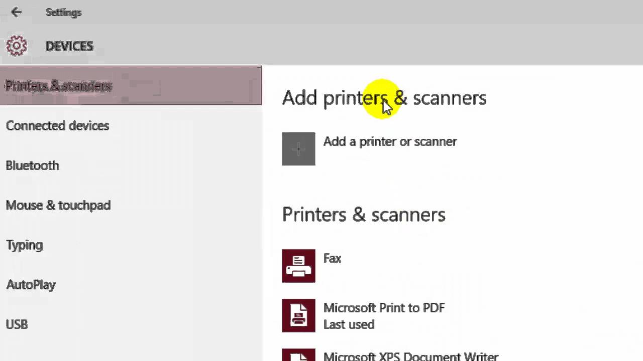 How to add scanner in Windows 10