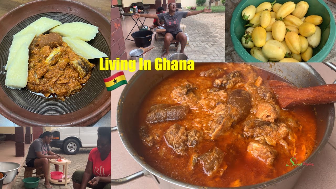 How To Make The Authentic Ghana 🇬🇭 Garden Egg Stew Party Style In A Ghanaian Kitchen #ghana