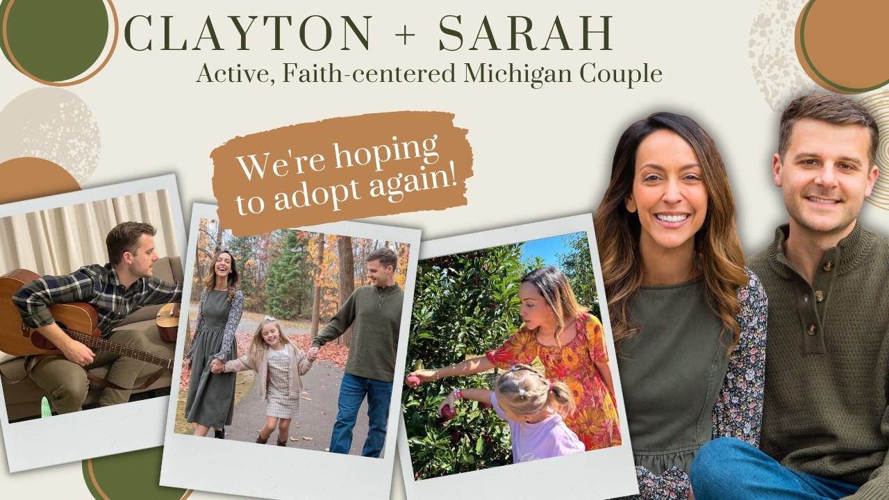 Adoptive Family Clayton and Sarah in Michigan