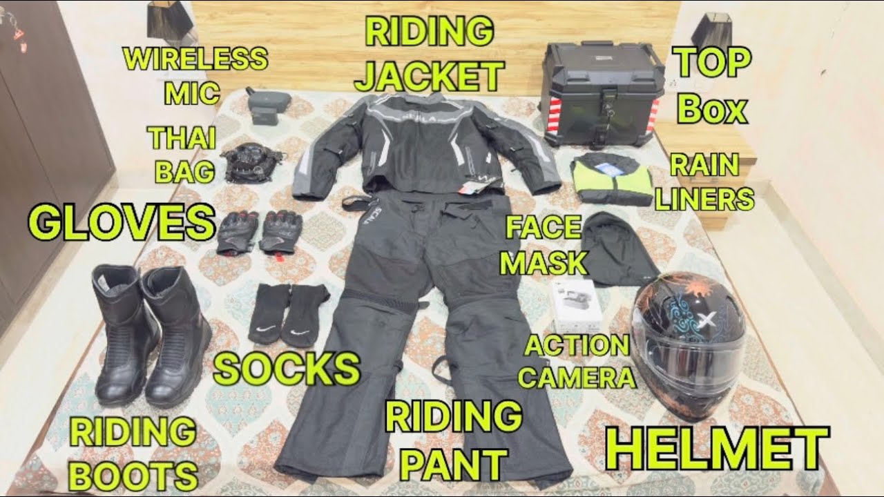 All My Complete Riding Gear Setup Under ₹50,000 🇮🇳 | Budget Touring kit for Indian Riders! 