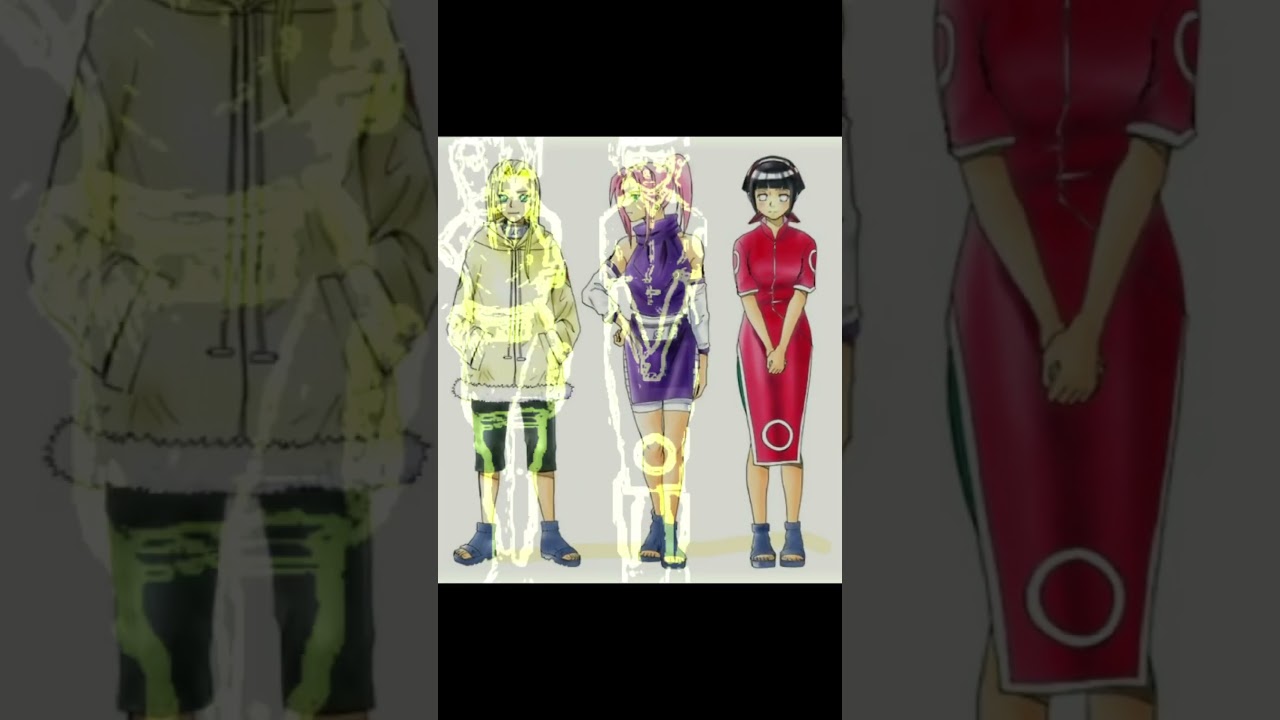 Sakura x Hinata x Ino switch clothes