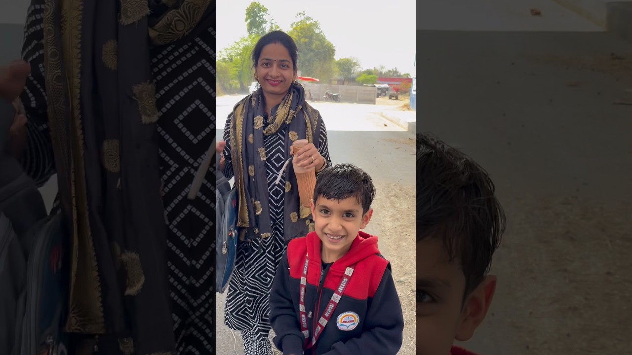 Aaj ninni ko school se leke aae..#minivlog #dailyshorts #shorts #familyvlog #villagelife