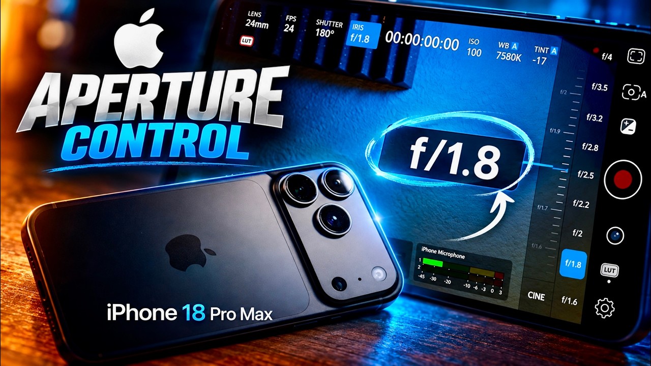 WHOA! Variable Aperture on iPhone 18 Pro (and Blackmagic app too!)