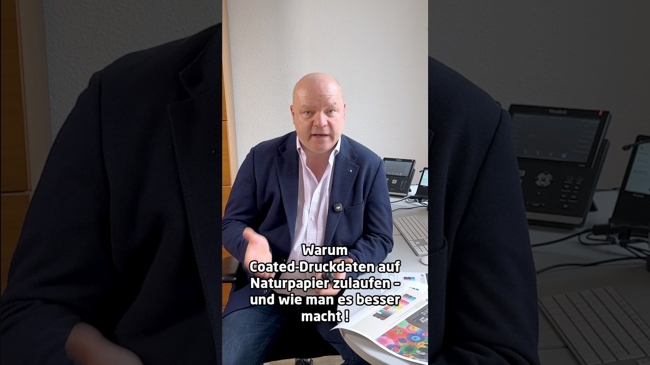 Warum Coated-Druckdaten auf Naturpapier zulaufen - und wie man es besser macht!