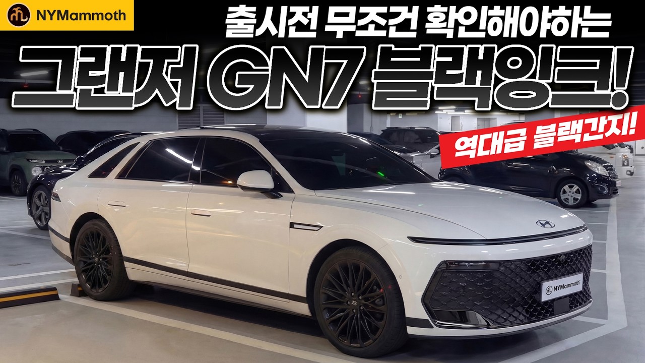 그랜저 GN7 블랙잉크! 역대급 블랙간지!! 출시 전 꼭 확인바랍니다.
