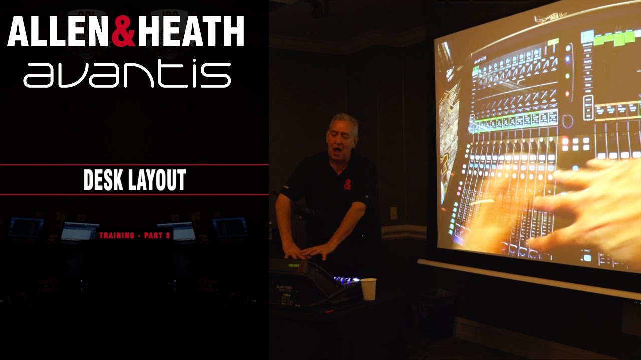 Allen & Heath — Avantis Workshop, часть 8 — Планировка стола