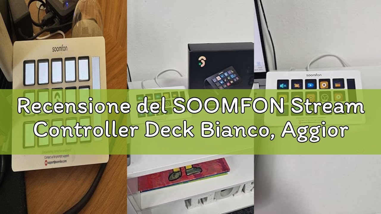 Recensione del SOOMFON Stream Controller Deck Bianco, Aggiornata con 15 Macro Pulsanti LCD Personali