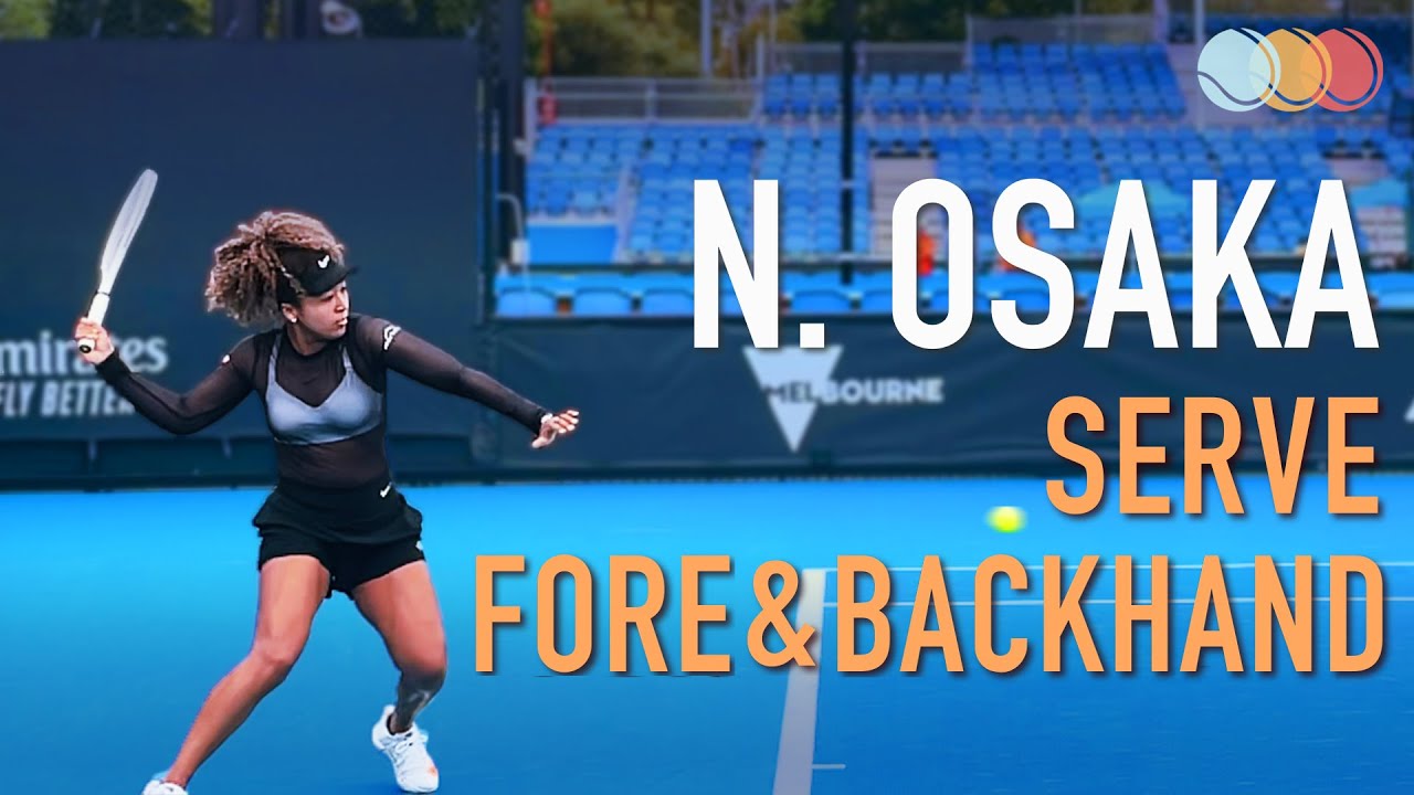 Наоми Осака / теннис / замедленное движение