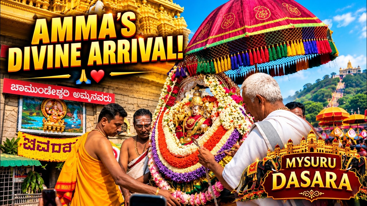 Sri Chamundeshwari Taayi Blessings today in Mysuru Dasara 2026 | Divine Darshana at Chamundi Hills