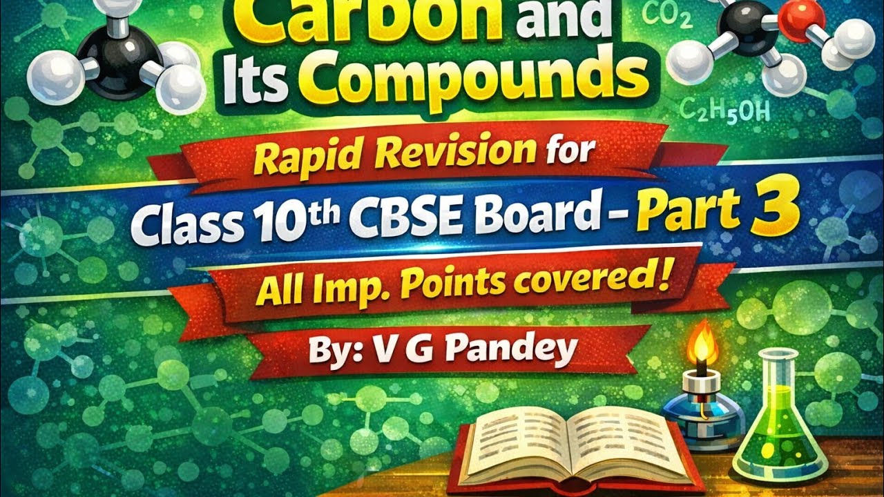 Carbon and Its Compounds, Rapid Revision for Class 10th CBSE Board - Part 3