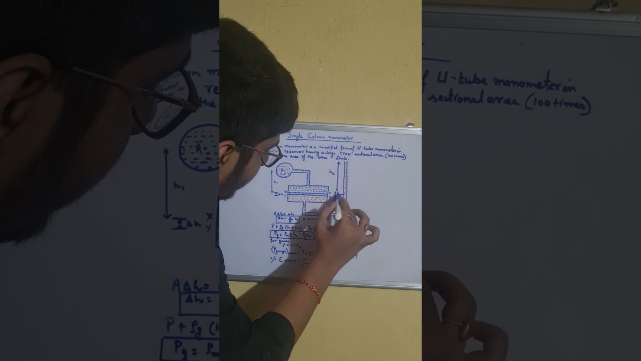 🧪 "Why Use a Single Column Manometer? | Fluid Mechanics Hack!" 