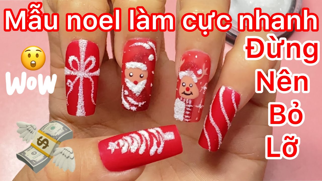 Cách vẽ mẫu noel Kim tuyến rắc