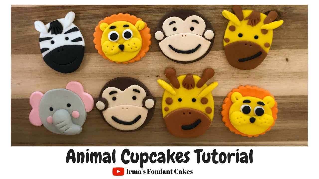 How to make animal cupcakes | Irma's Fondant Cakes (5 styles)