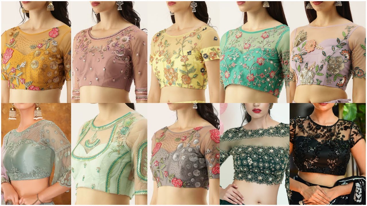 Lehenga Net Blouse Designs 2025 Images \🌟 Lehenga Net Blouse Design Images \ Net Blouse Designs 2025