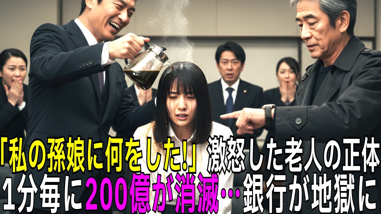 「私の孫娘に何をした！」祖父の怒りが大爆発。１分毎に２００億が消え、銀行が地獄絵図に…【シニア】