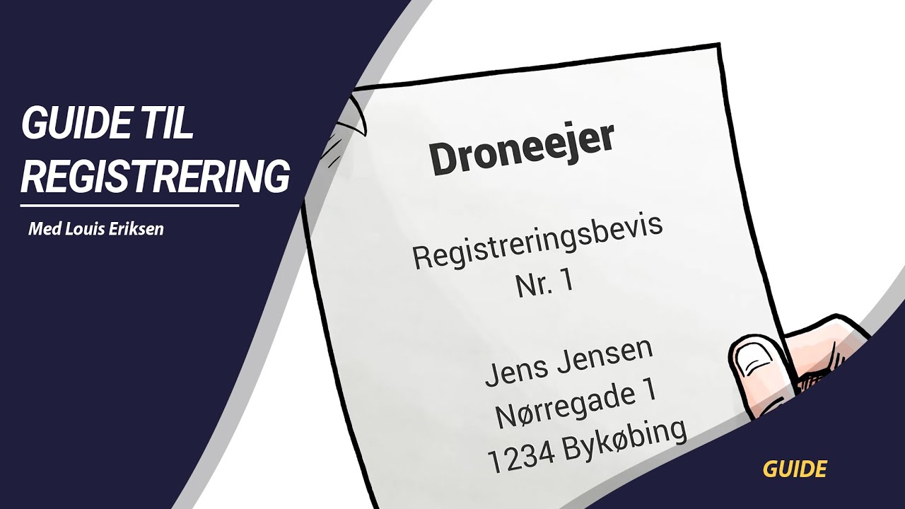S&aring;dan registrerer du din drone - Droner.dk