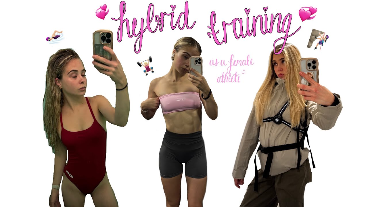 full week of training as a female hybrid athlete: meal and training inspiration ❤️‍🔥🏋🏼‍♀️🌟