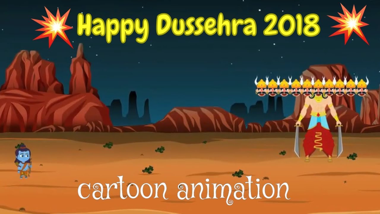 Dussehra festival 2018| greetings, whatapp status video, messages, sms, wishes, 2d animation video