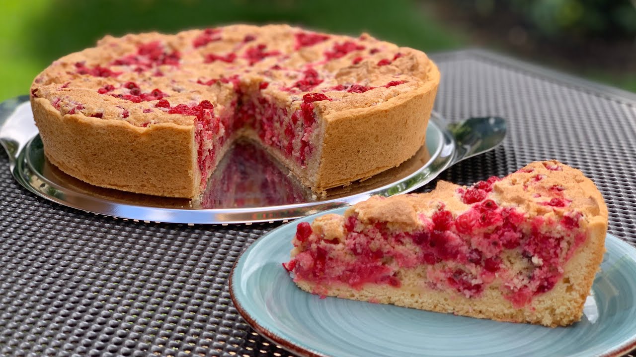 Пирог с красной смородиной - Johannisbeerenkuchen