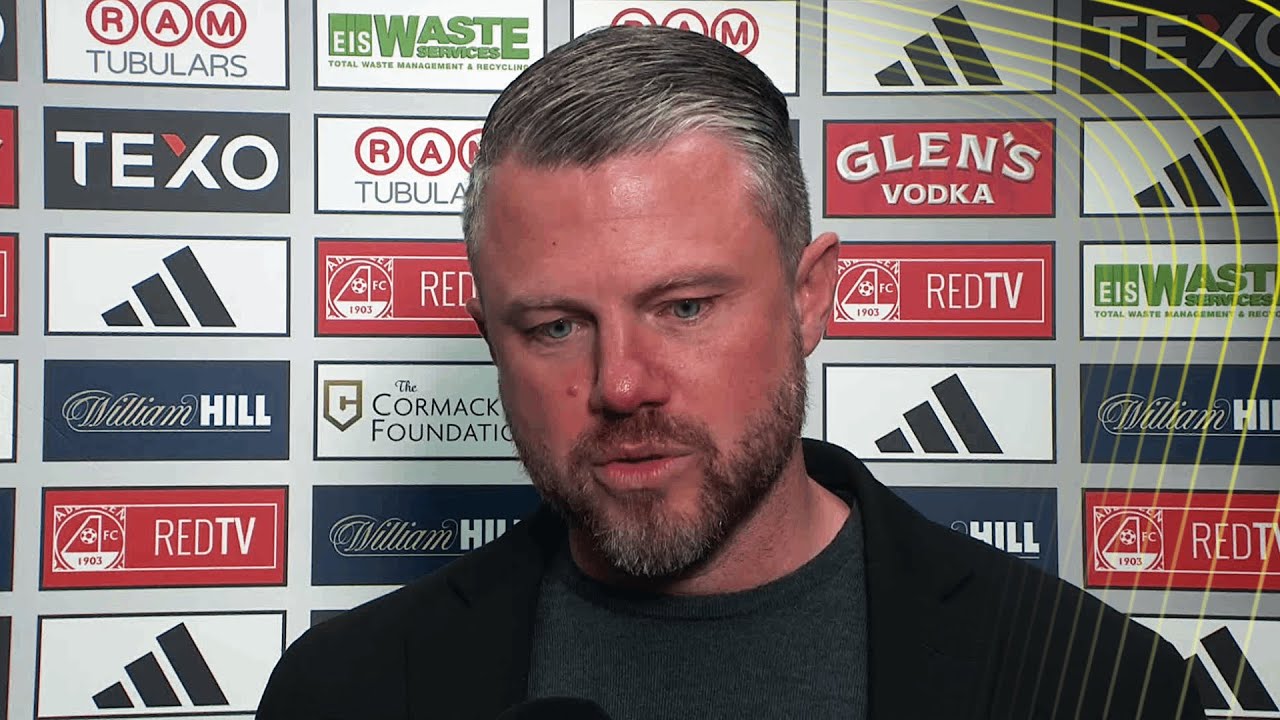 Aberdeen manager Jimmy Thelin gives thoughts after dramatic win against Dundee United