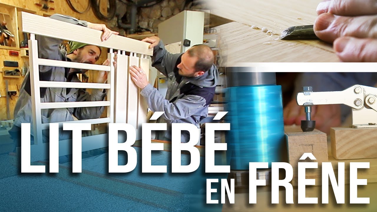 Lit bébé en frêne