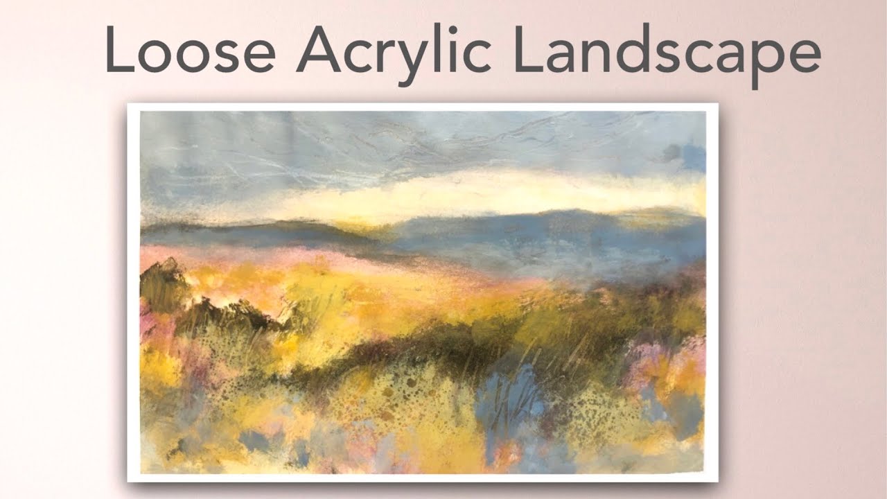 SPRINGTIME Meadow | Loose Acrylic Painting Demonstration