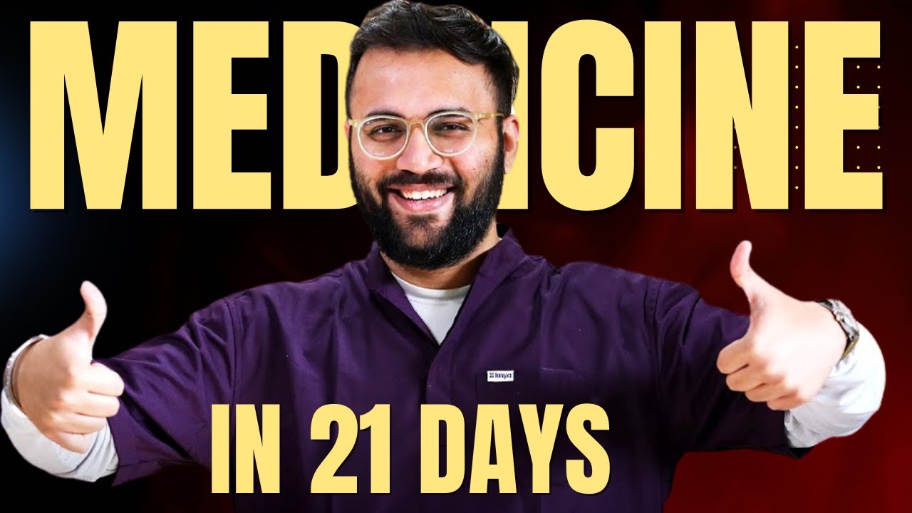 FINAL YEAR MBBS EXAM : Medicine in 21 DAYS : TIME TABLE STRATEGY #mbbs