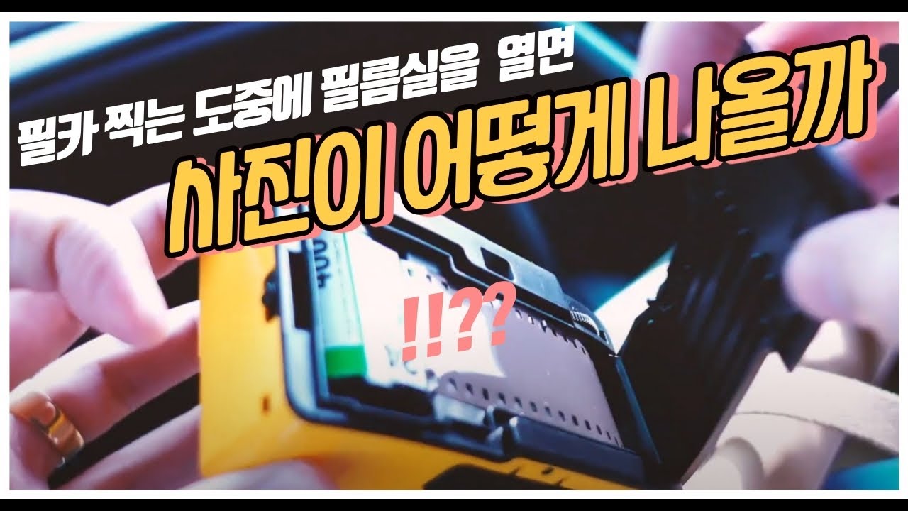 필름에 빛이 들어가면 남는사진 / 토이필카 VS 일회용필카 전격비교