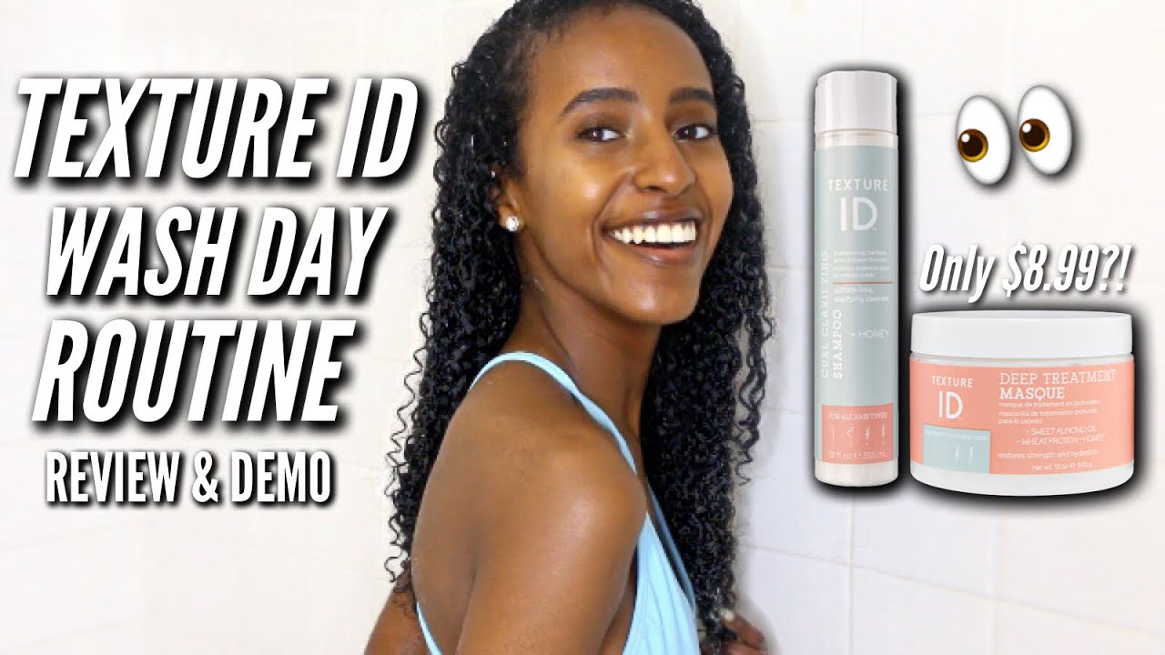 Y'ALL I WAS SHOOK...TEXTURE ID SHAMPOO & DEEP CONDITIONER Review | Curly Hair Wash Day Routine