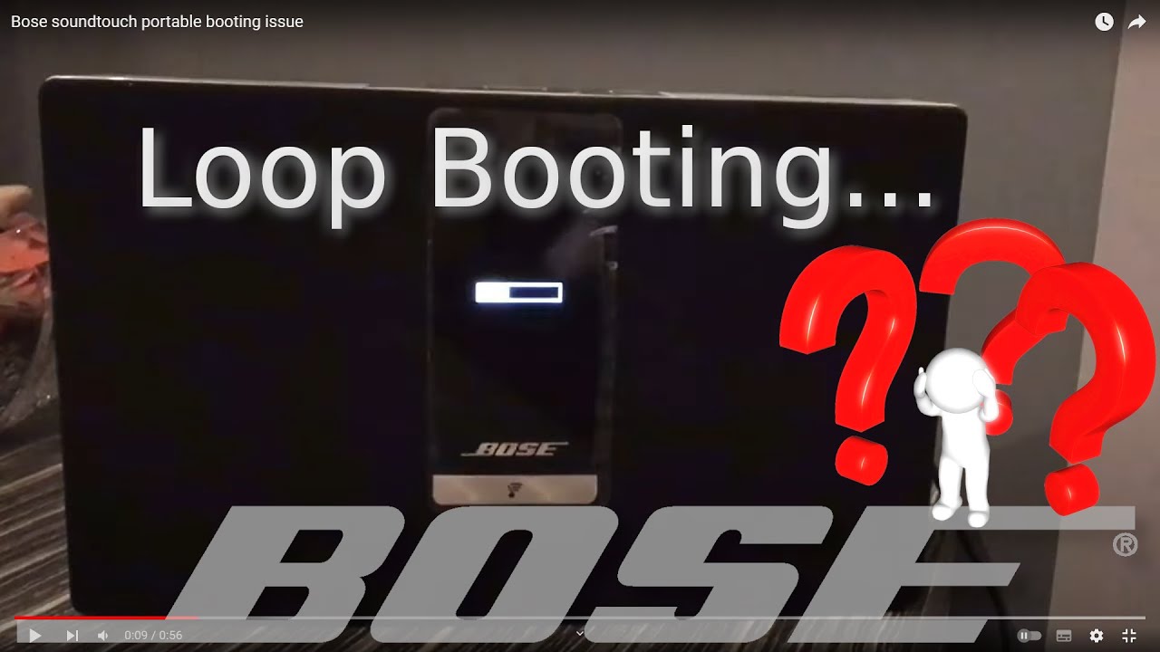 Bose soundtouch portable booting issue error problem booting
