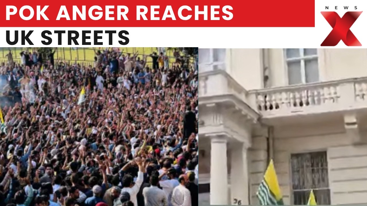 PoK Protests Go Global: Demonstrators Gather Outside Pakistan Mission in UK | Latest News | NewsX