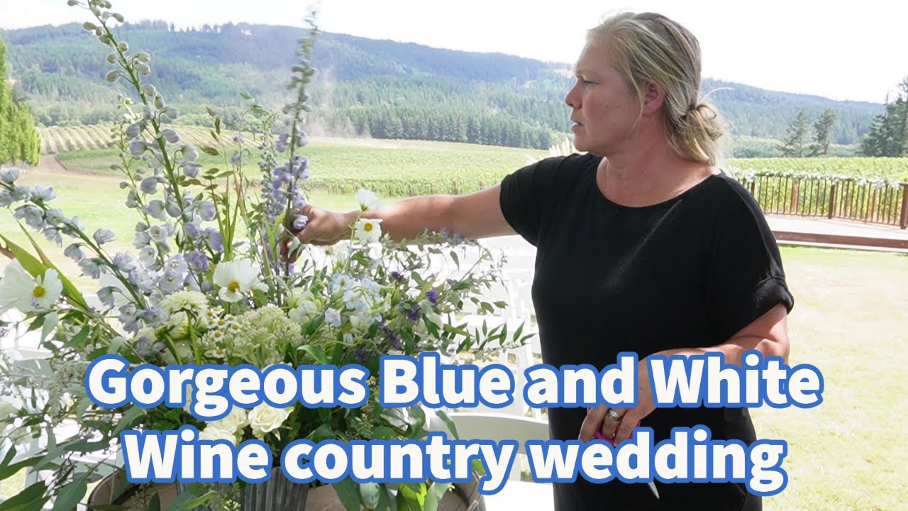 Gorgeous Blue and White Wedding in Wine Country | SOLO vlog