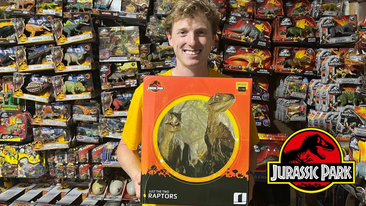 Jurassic Park Just the Two Raptors Iron Studios 1/10 scale Statue Unboxing & Review!