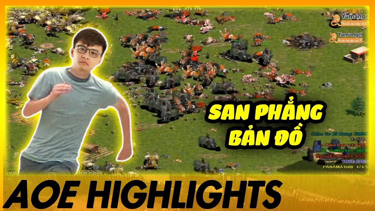 ĐỈNH CAO ĐỜI 4...Chim Sẻ Đi Nắng SAN PHẲNG CẢ BẢN ĐỒ| AoE Highlights