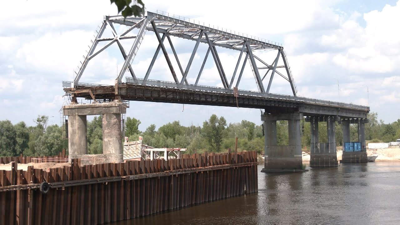На каком этапе находятся работы на мосту через Припять?