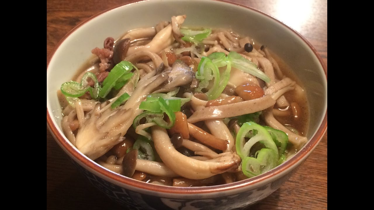 「きのこそば」作り方