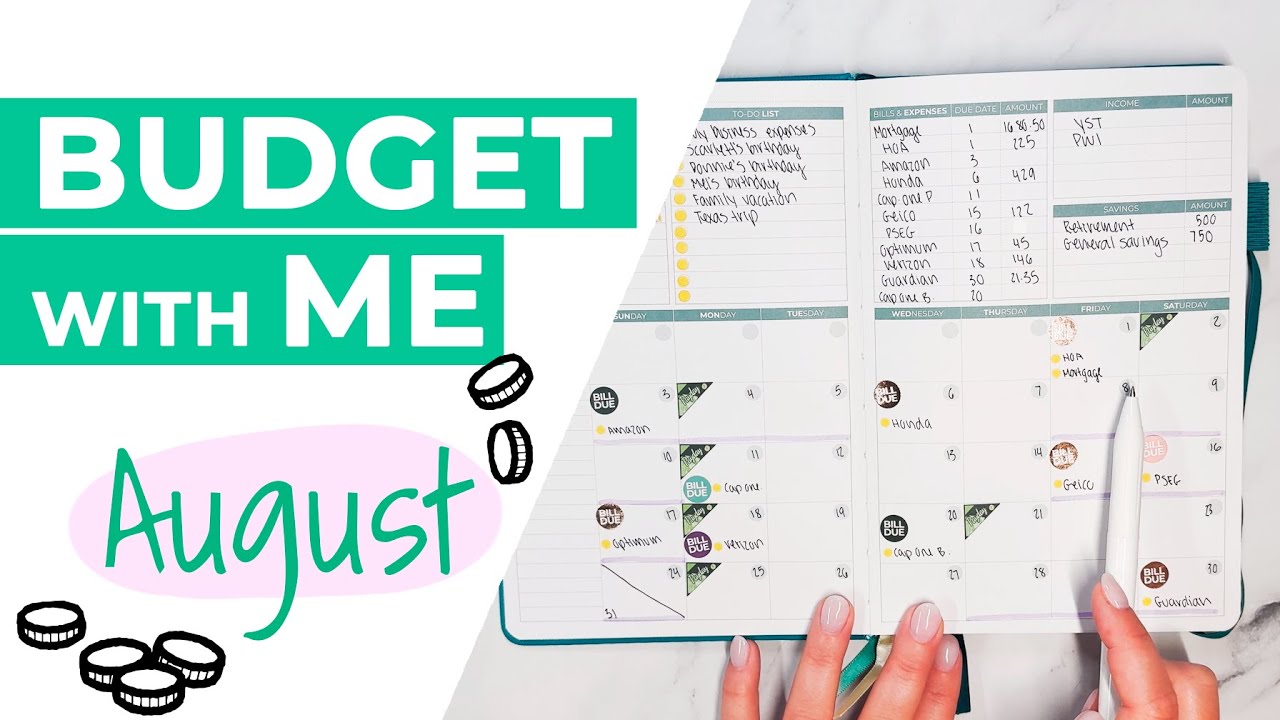 Budget with Me for August ft. Clever Fox Budget Planner Premium