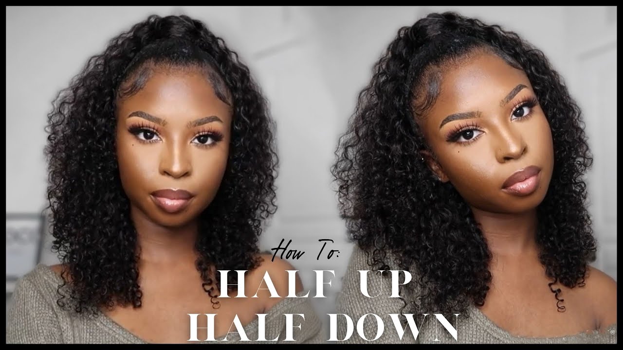 How to style Curly Clip Ins ‼️ | Half Up Half Down Tutorial ft Curls Curls