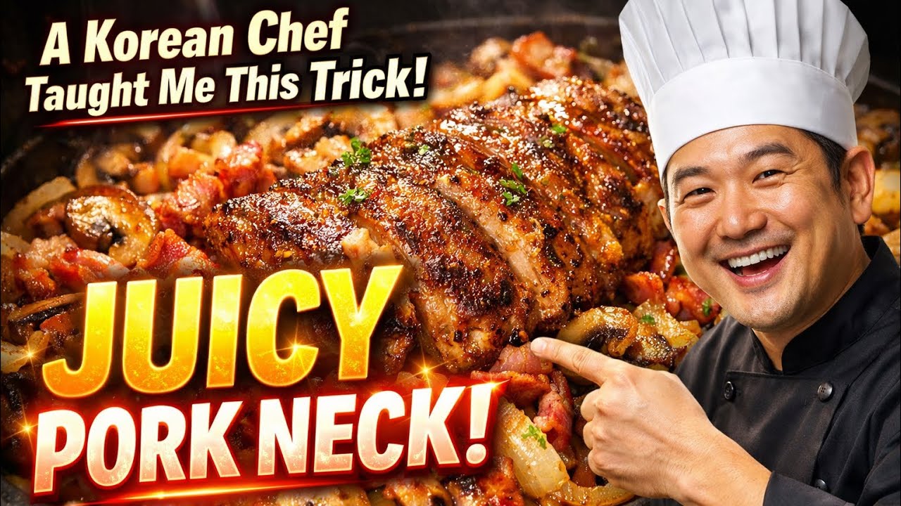 A Korean Chef Taught Me This Trick! Juicy Pork Neck Recipe Everyone Is Cooking